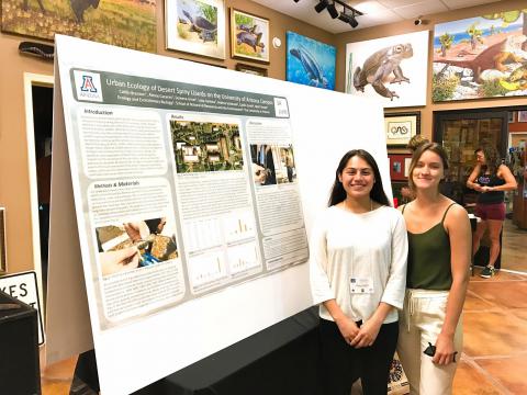 Alexus and Luiza present poster at Biology of Lizards