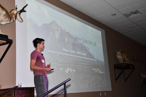 Diego Huerta Presenting at Biology of Pit Vipers 2019